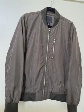 H&M Olive Green Lightweight Bomber Jacket Men's Size L